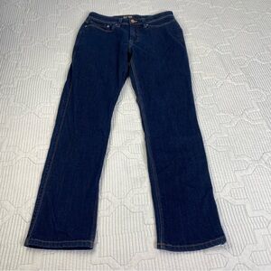 Duer Jeans Mens 30X30 Dark Blue Denim Pants L2X Relaxed Taper Stretch Preppy